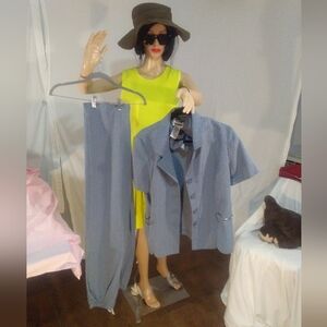 PERCEPTIONS Grey Pin Stripe Two-Piece.  °